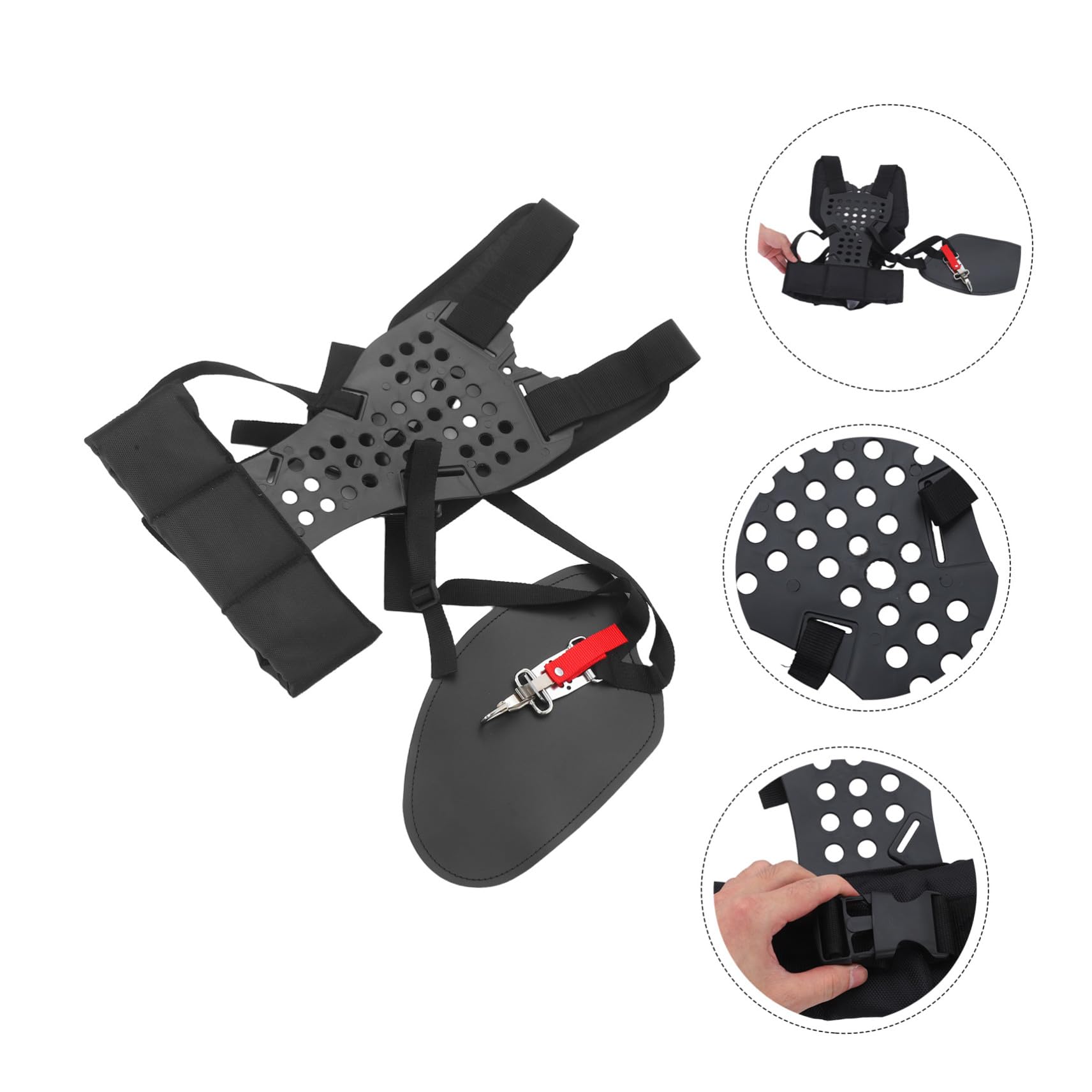 BESTonZON Cinturino per Rifinitore Antiscivolo Cinghia di Supporto del Rifinitore Cinghia per Tosaerba da Giardino Imbarazione del Mazzazione Prople Fascia Soffiatore per Foglie Black