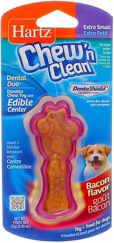 Miniatura 2 de Hartz Tiny Dog Dental Duo - Juego de 3 juguetes comestibles para masticar