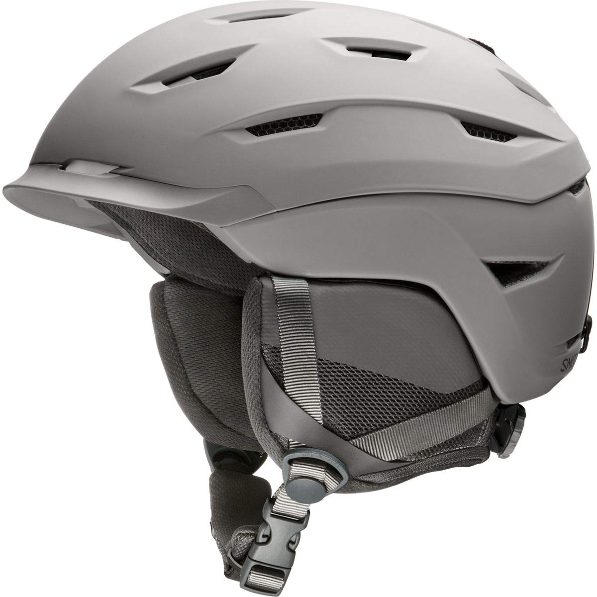 SMITH LEVEL Snow Helmet, Matte Cloud Grey, Large