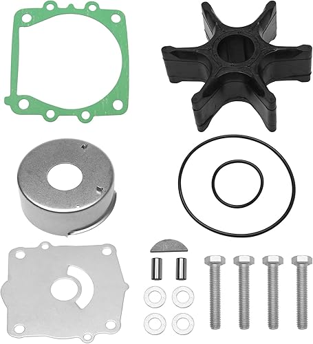 Miniatura 11 de Kit impulsor de bomba de agua compatible con Mercury Marine y Mercruiser - 1991-2021 - Sustituye a motores 817275Q05, 817275T4, 18-3147, 9-48315