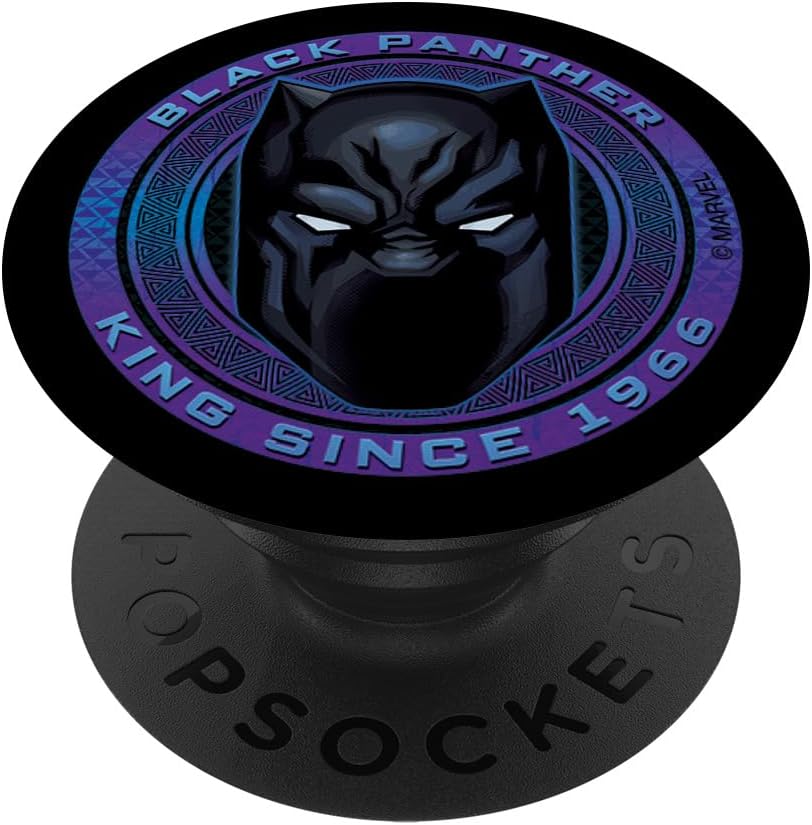 Marvel Black Panther King Since 1966 T’Challa PopSockets MagSafe PopGrip for iPhone