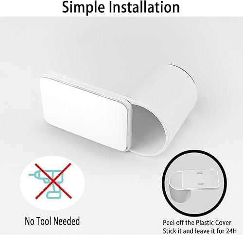 Miniatura 4 de CMINGJ Paquete de 8 topes de puerta ajustables, tope de puerta para puerta, protector de pellizco para dedos, tope de puerta giratorio para bebés y