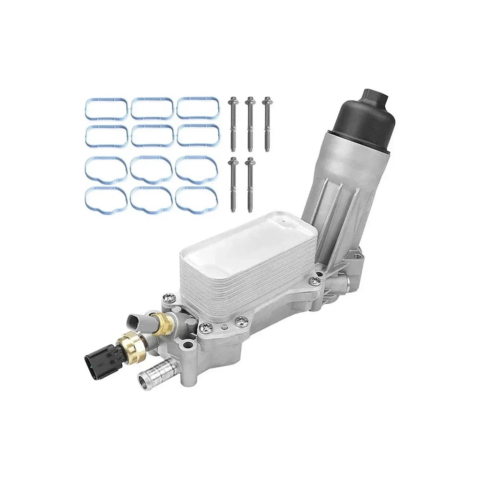 Shuogoufeng Store 5184304AE Aluminiowa chłodnica oleju silnikowego 68105583AF 926-959 Kompatybilna z ładowarką Kompatybilna z Grand Cherokee 3.6L Chłodnice oleju