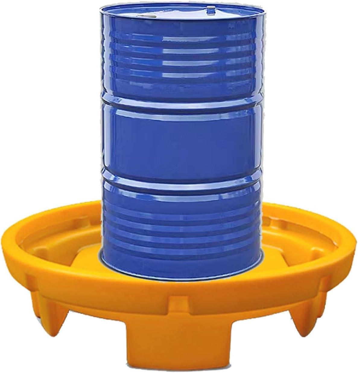 GYEQXKT Oil Spill Platform With Drain Round Pallet Wheels Portable Industrial Oil Drum Storage Pallets Suitable For Warehouses, Factories And Construction Sites(82.6x22cm)