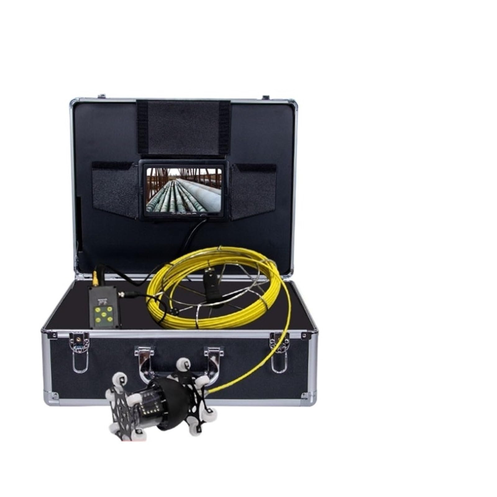 Sewer Camera, 50m Cable Sewer Drain Pipe Inspection Camera System with DVR 360 Degree Rotation Waterproof Industrial Pipeline Endoscope