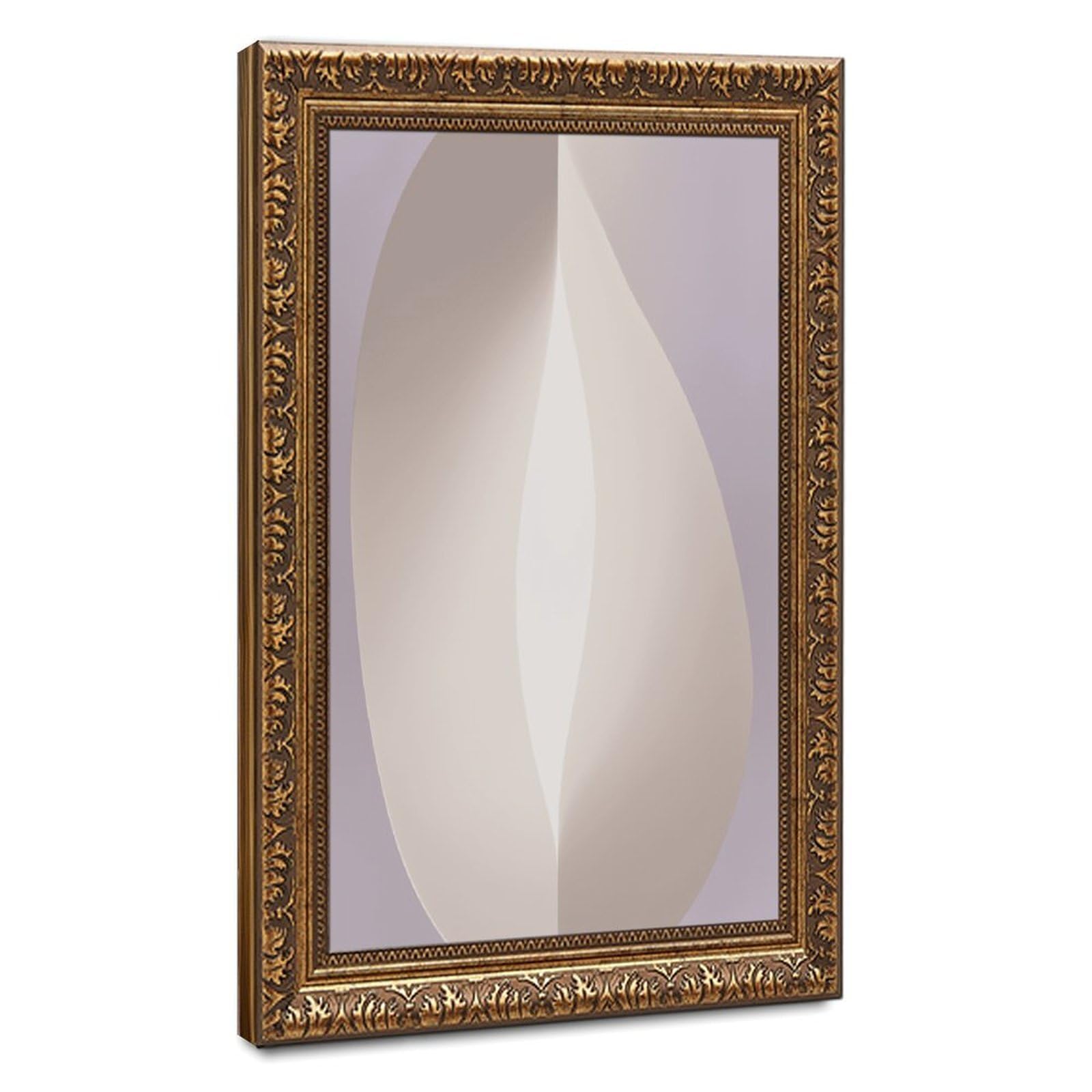 ELKPDOE Weiches, neutrales, geometrisches, abstraktes und minimalistisches Poster, Leinwandposter, Schlafzimmer-Dekor, Sportlandschaft, Büro, Raumdekoration, Geschenk, Retro, goldener Rahmen, 40,6 x