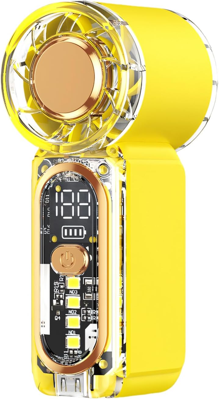 Outdoor Portable Handheld Digital Fan Rechargeable Powerful Fan Cooling Tool for Outdoor Camping Traveling image 5