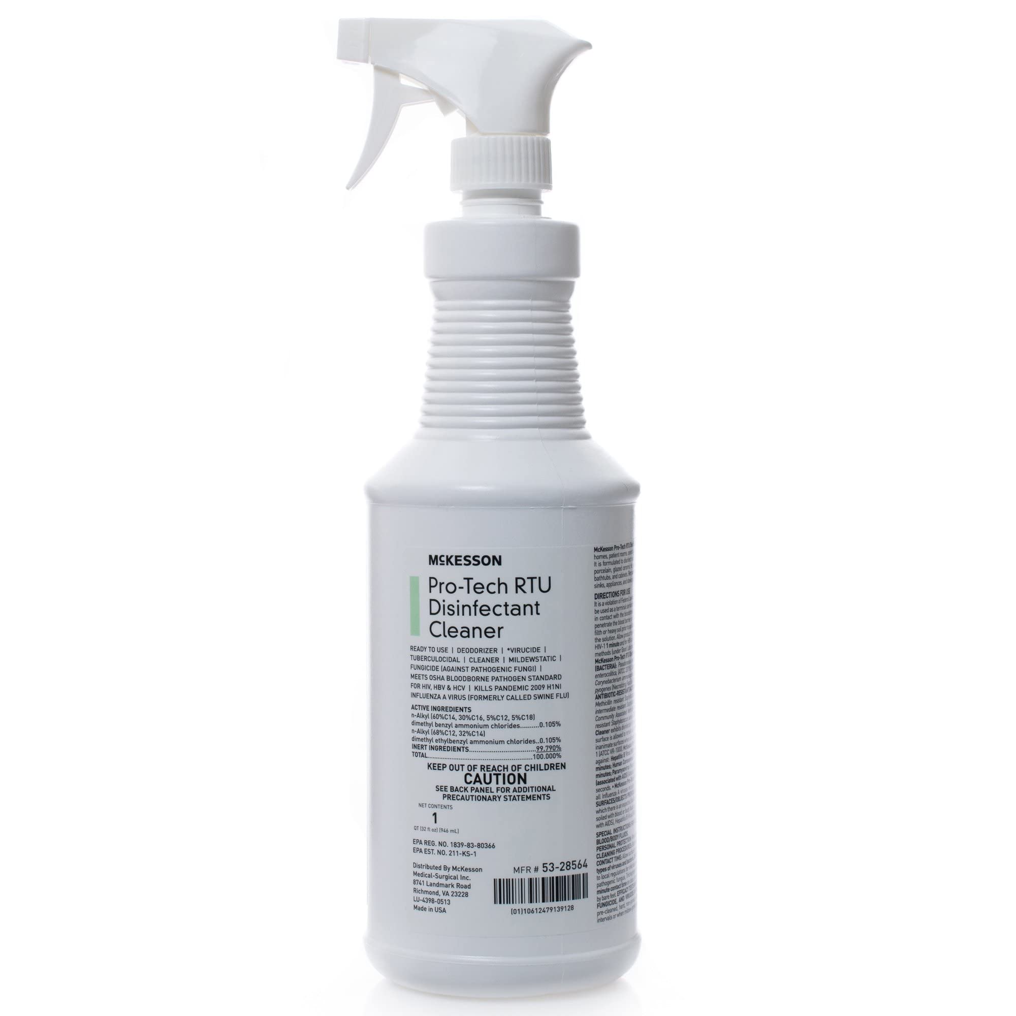 Pro-Tech Surface Disinfectant Cleaner, Ready to Use - Floral Scent, Trigger Spray Bottle, 32 oz, 1 Count, 1 Pack