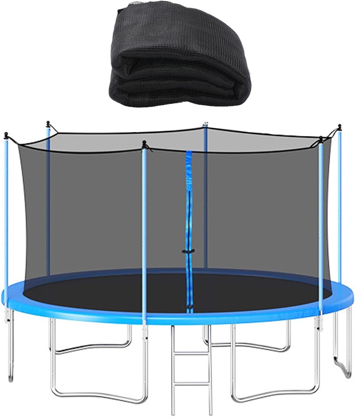 Trampoline Safety Net, Breathable Replacement Enclosure Net Trampoline Net, Trampoline Protective Net for 8ft 10ft 12ft 14ft 15ft 16ft Trampoline