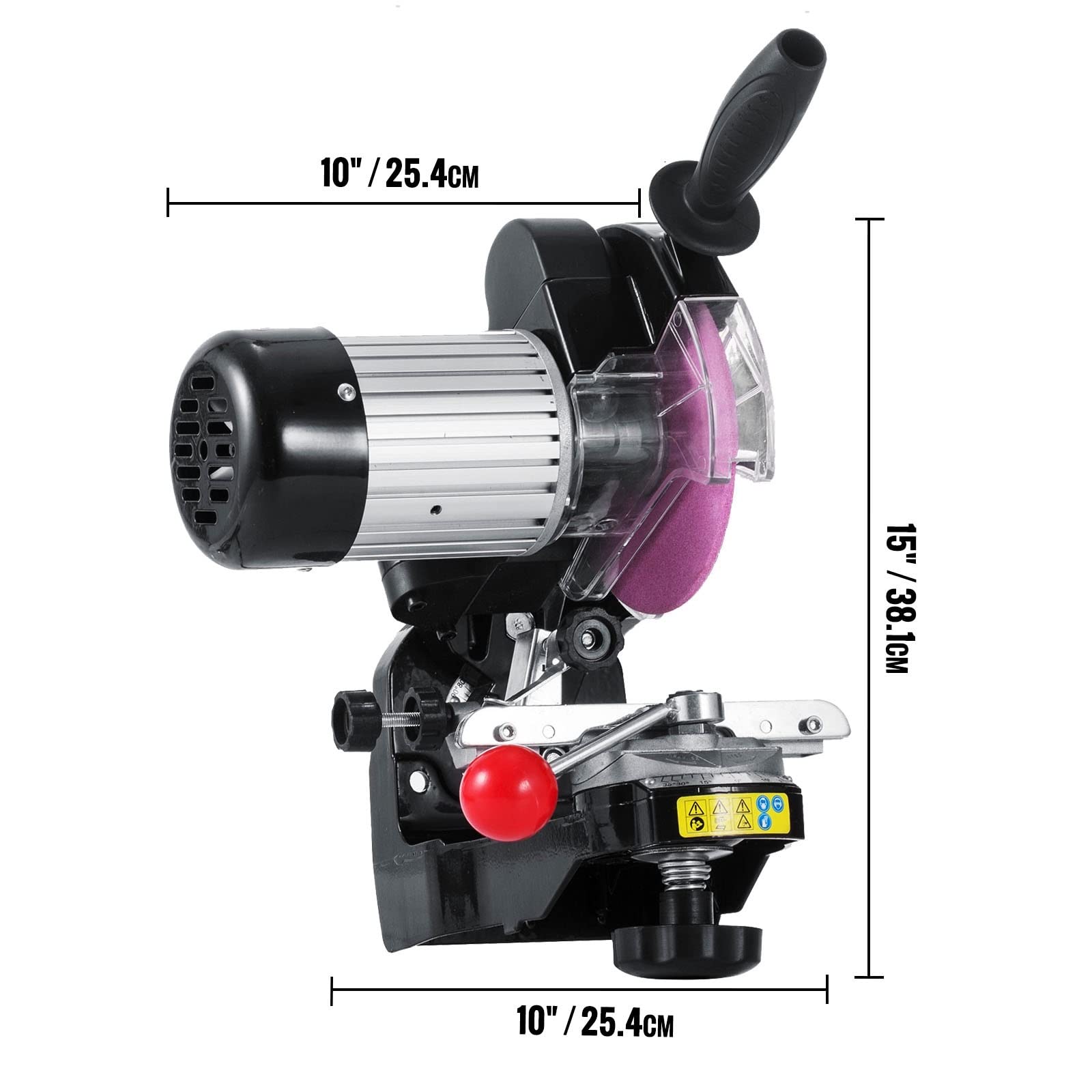 Amoladora de cadena de sierra de 230 W, 3000 RPM, Banco de aluminio eléctrico, amoladora de motosierra, afilador, herramienta de ángulo ajustable portátil, pulidora Materiales de construcción