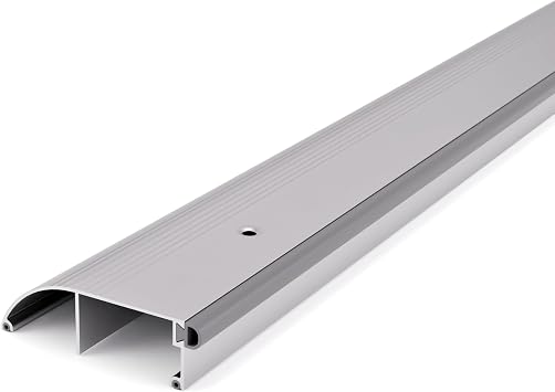 MD Building High-Profile Outswing Door Threshold Silver 3-3/8in x 1in x36in
