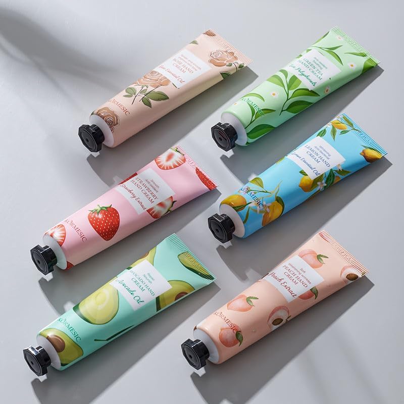 Hand Cream, 6 x 30ml, Hand Cream Gift Sets, Pack of 5, Vegan Friendly and Cruelty Free, Perfect for Birthday Mothers day Gifts idea For Her/Him