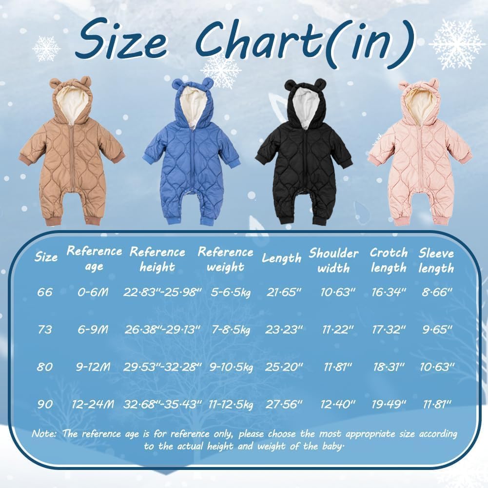 Baby Boy Snowsuit Newborn Winter Jumpsuit Romper Coat Clothes Outwear Onepiece Hoodies Toddler - Image 8