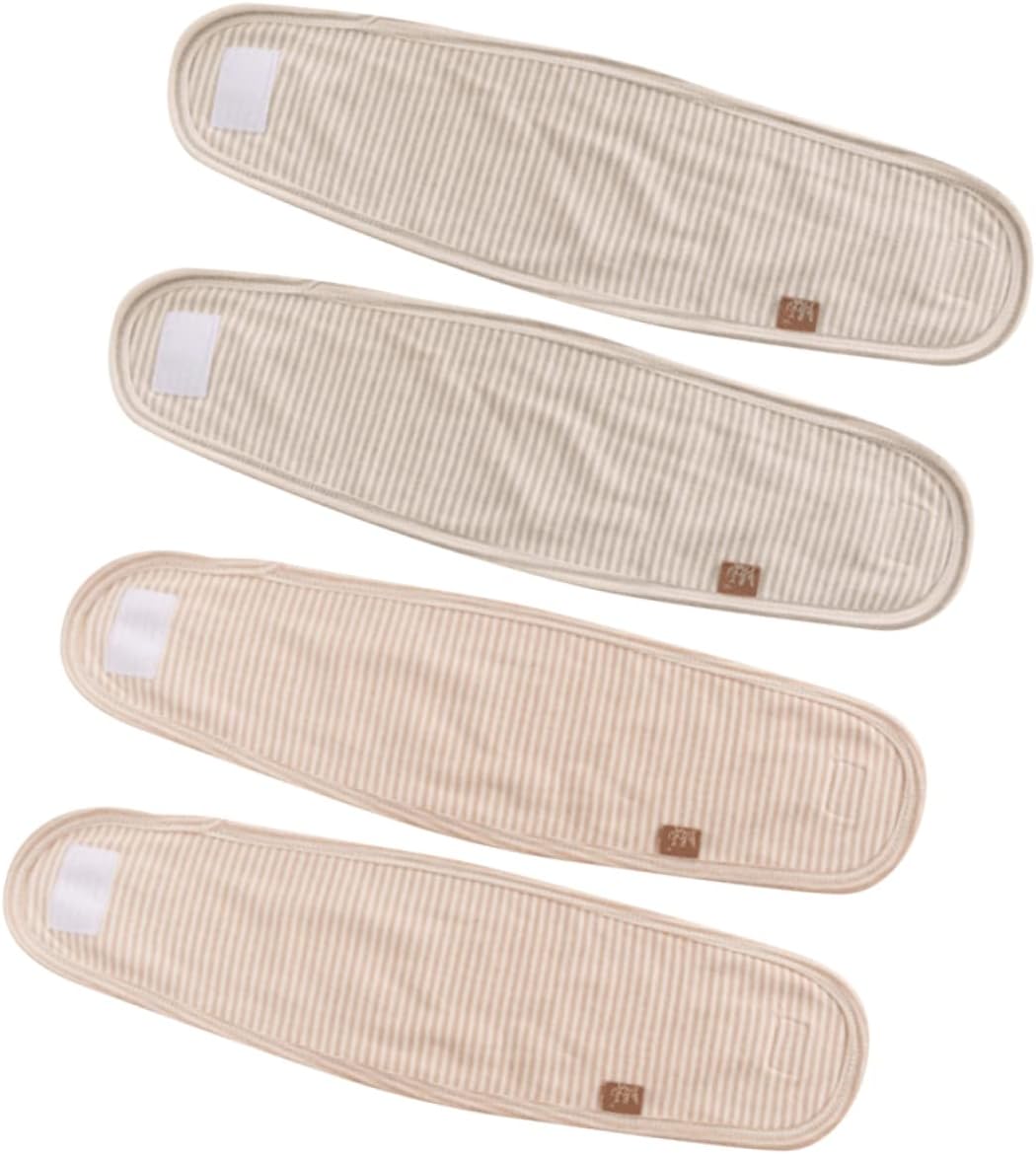 HealevedHealeved 4Pcs Baby Belly Binder Umbilical Cord Band Infant Navel Band Abdominal Binder Belt for Infant