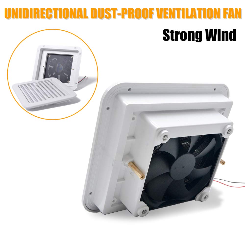 Ventilatore di scarico, ventola di sfiato per roul 12V Caravan Camper Rimorchio Side Air Vent Fan