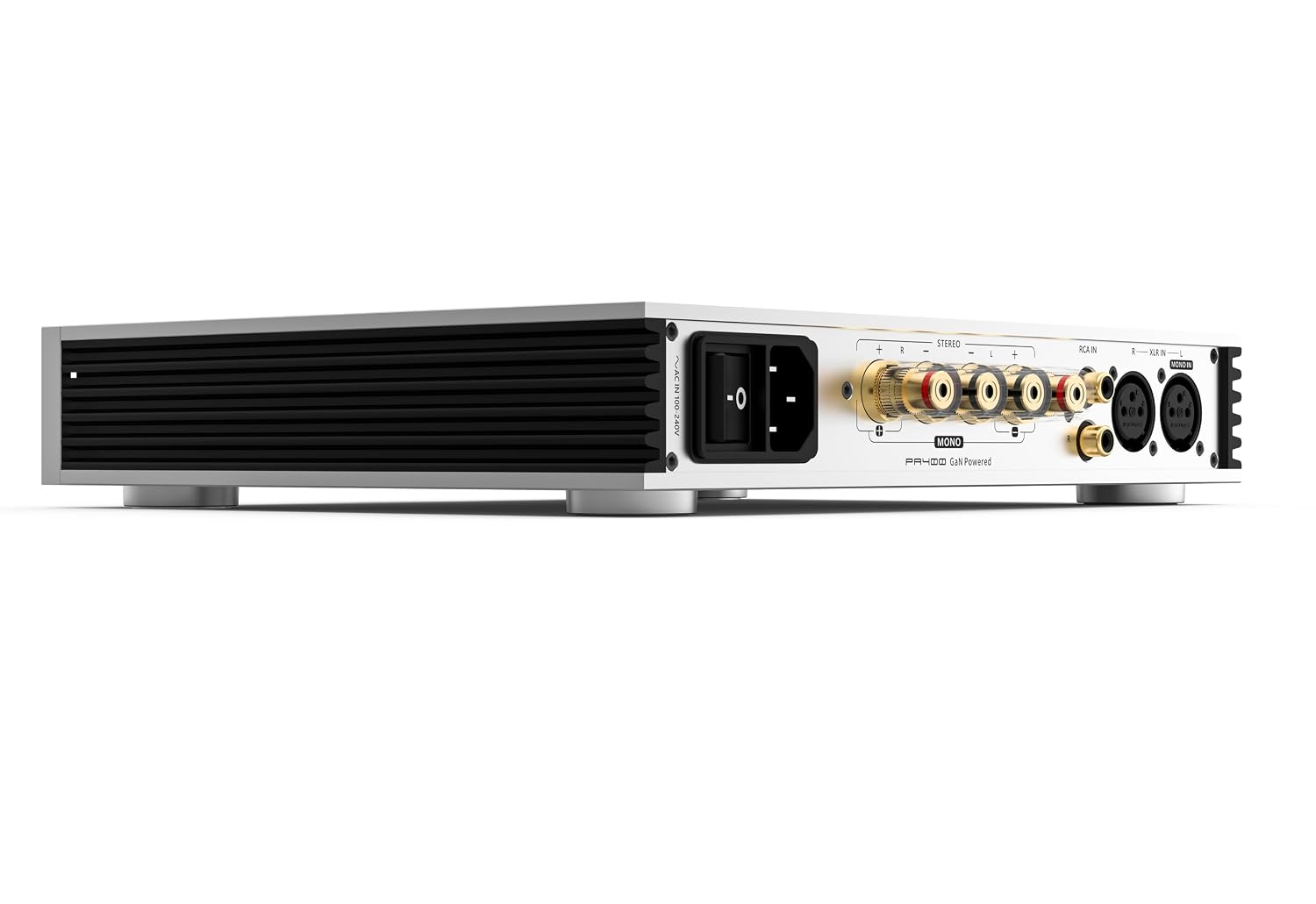 SMSL PA400 Gallium Nitride Power Amplifier 0.003% Ultra-Low Distortion (THD+N) with Remote Control