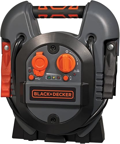 Cargador de batería y Mantenedor 5, Black & Decker Amp, a prueba de agua., Negro