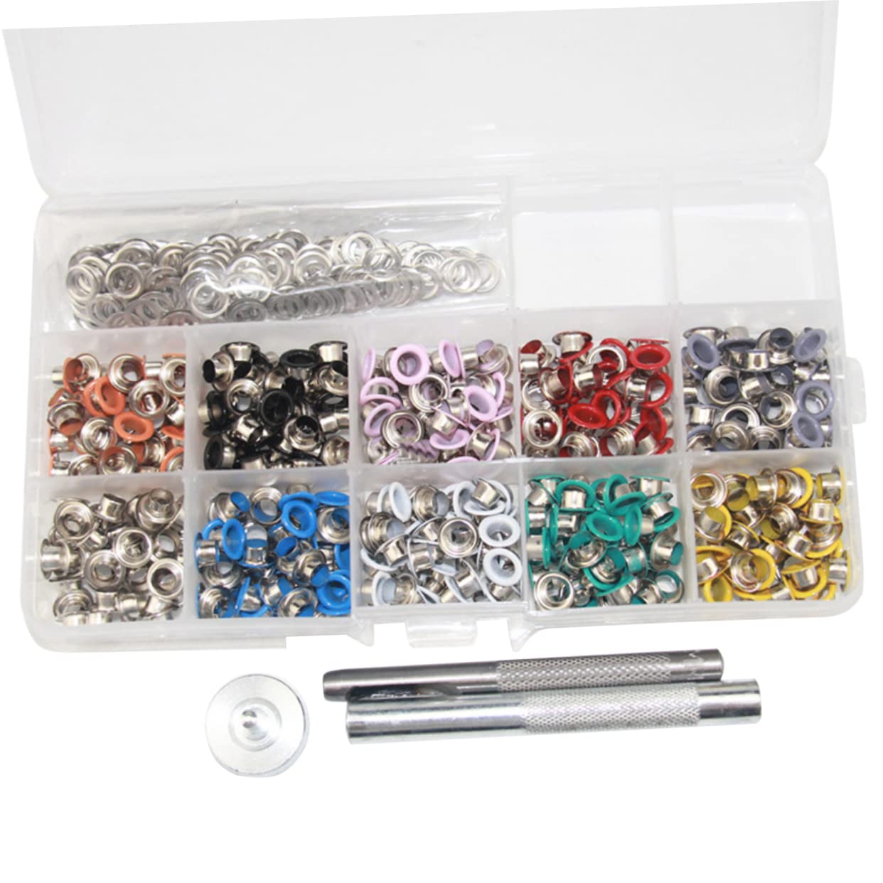 Kit de oeillets avec poinçon d'installation pour fixer solidement vos vêtements et œillets - 8