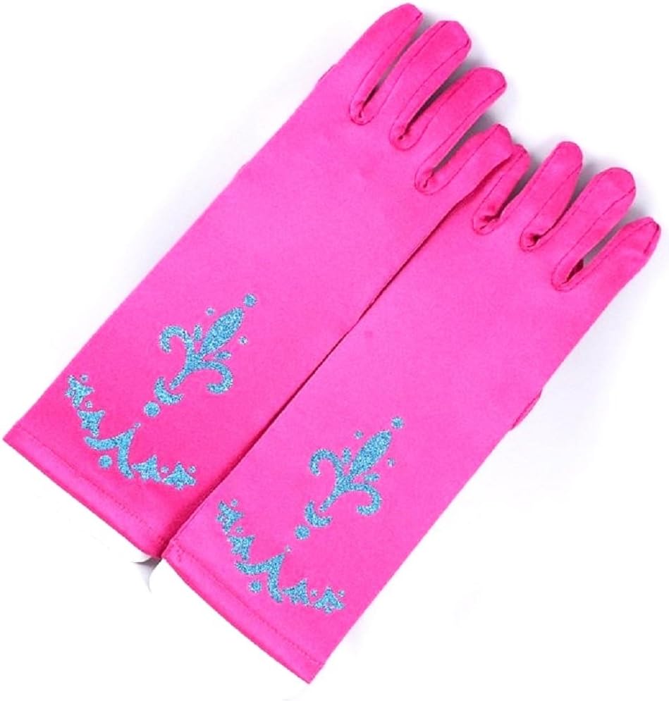 Inception Pro Infinite Fuxia Color Gloves - Little Girls With Heavenly Cartoon Decorations Frozen Elsa Anna Olaf Dress Clothes Dress Dresses Costume Costumes