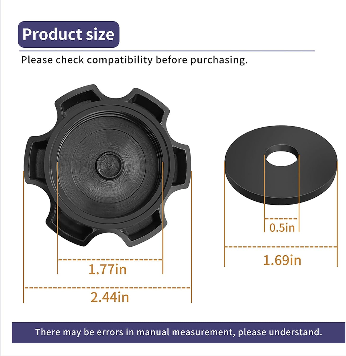 FJ0-67840-00-00 Oil Tank Cap Assembly for Yamaha series 1997-2000 Replace GE2-6784A-00-00, Black