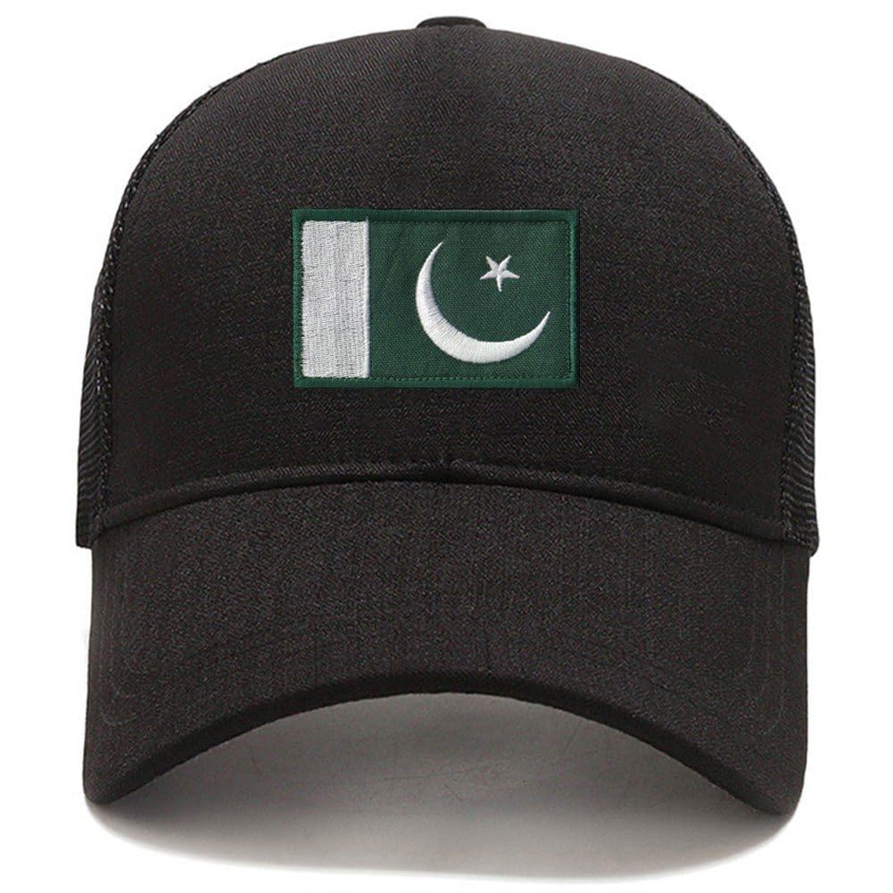 Zestaw 2 haftowanych naszywek z flagą Pakistanu, emblemat wojskowy z haczykiem, na kapelusze, plecak, odzież, mundury