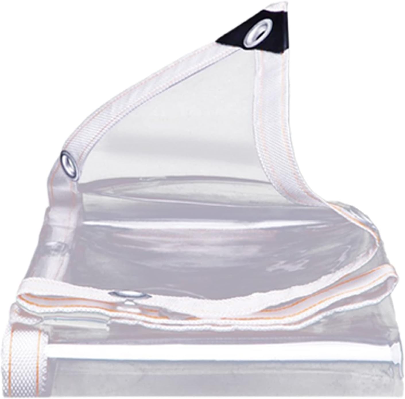 Waterproofs Canopies - Transparent Plastic Tarpaulin With Grommets, Soft Glass Tarpaulin, Not Easily Deformed, Rainproof And Sunproof, Edge Webbing Reinforcement, Thickness 0.3mm