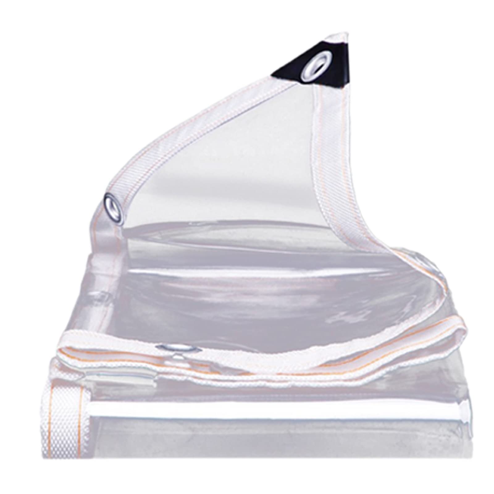 Waterproofs Canopies - Transparent Plastic Tarpaulin With Grommets, Soft Glass Tarpaulin, Not Easily Deformed, Rainproof And Sunproof, Edge Webbing Reinforcement, Thickness 0.3mm