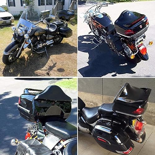 Coffre de moto étanche KLUFO 28L boîte de queue rigide avec serrure et réflecteur