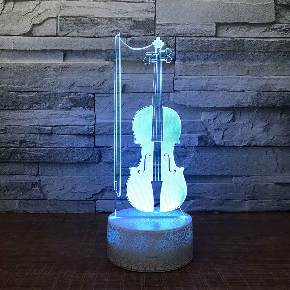 Lampada 3D Illusione Ottica Mare – Faraone Delle Onde Con Luci LED – Notte Con Telecomando 16 Colori E Base Touch – Regalo Originale Per Cameretta E Casa – USB O Batteria - 3