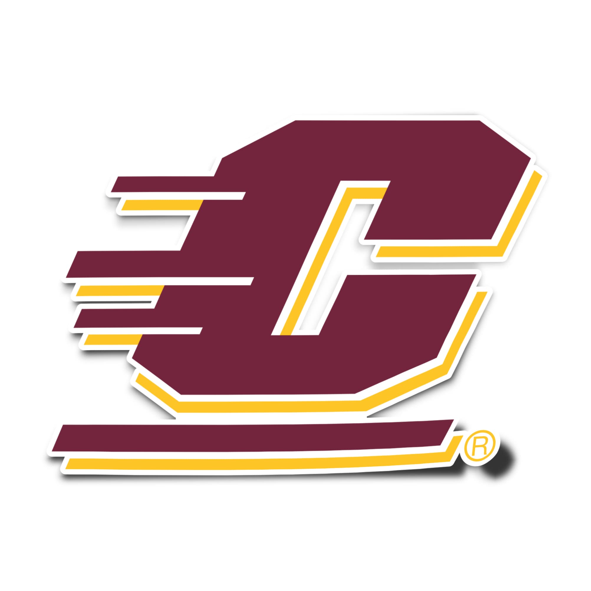Desert Cactus Central Michigan University Sticker CMU Chippewas Vinyl Decal Laptop Water Bottle Car Scrapbook (IND 001)
