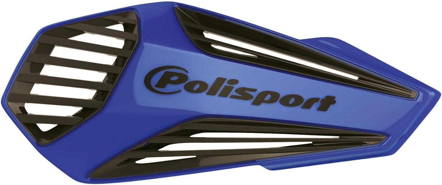 Polisport MX Air Handguard for Motocross Motorcycles–Universal Upper Mounting – Maximum Air Flow, Durable, Flexible, Easy to Install, Supermoto, Motard, Dirt Bikes & Off-Road Protection- Blue/Black