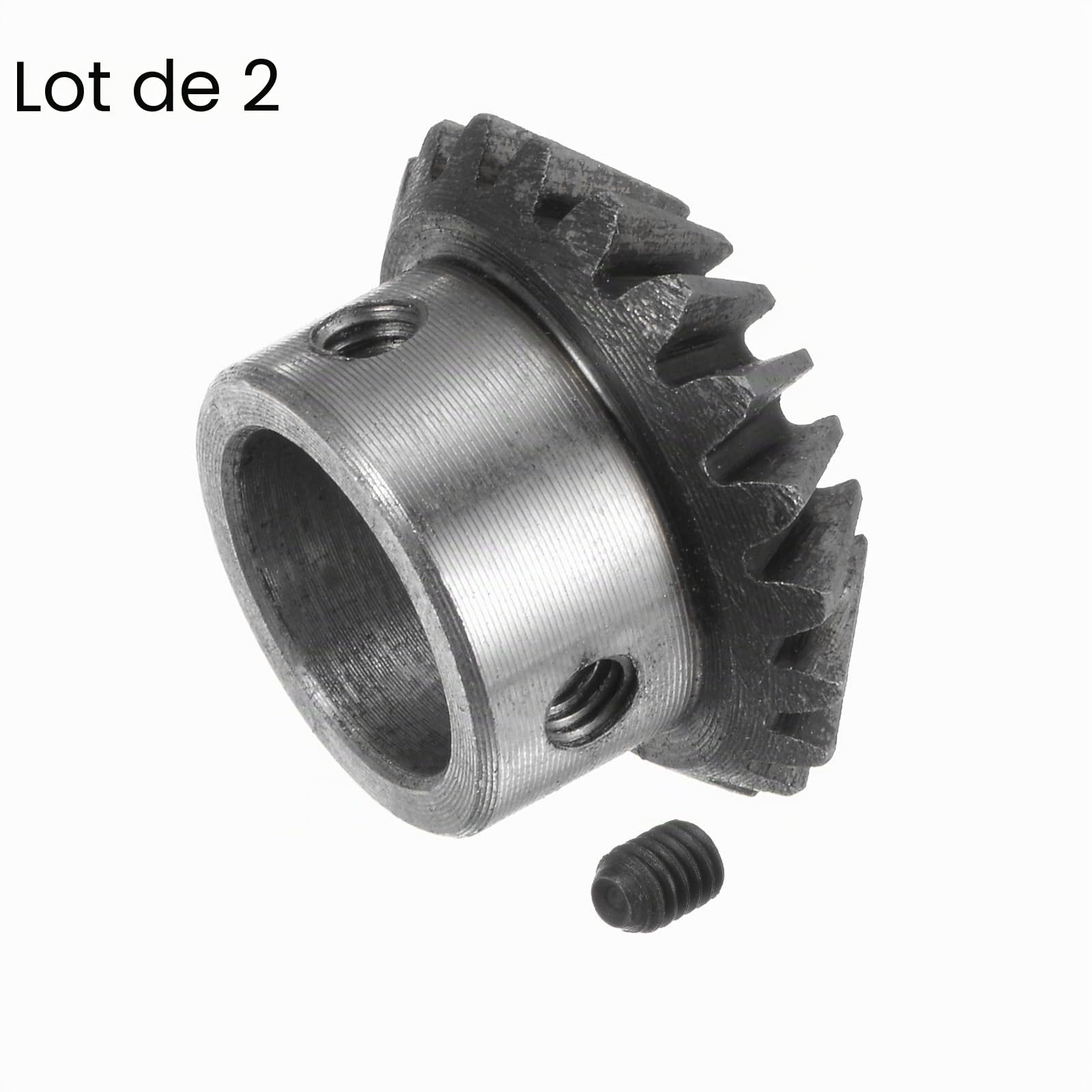 sourcing map 2pcs Biseau Engrenage 1M 20 Dents 16 mm Arbre Trou 1:1 Conique Conique Pignon Engrenage 45# Acier 1.5 Module 90 Degré Direction Engrenage, pour Matériel Mécanique Rotation