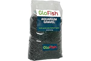 Glofish Aquarium Gravel, 5-Pound Bag, Solid Black
