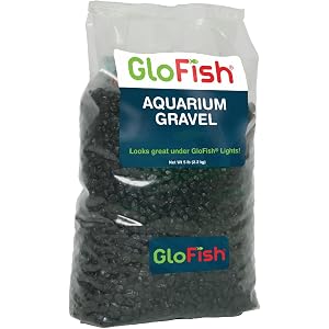 Glofish Aquarium Gravel, Solid Black, 5-Pound Bag