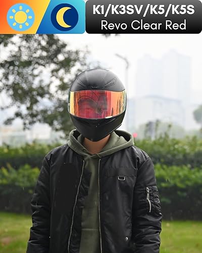 Miniatura 4 de Visera para casco de motocicleta para K1 K3SV K5 K5-S, visera de repuesto con protección UV y antiarañazos, universal
