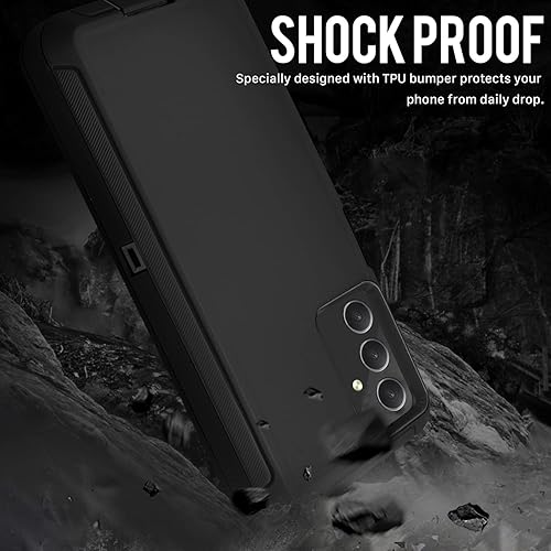 Miniatura 6 de Funda para Galaxy A54, estructura de doble capa, cubierta de protección resistente, a prueba de golpes, caídas y polvo, resistente y duradera, para