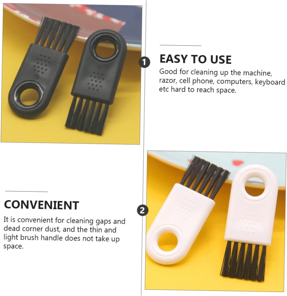 40pcs Razor Cleaning Brush Bristle Brush for Shaver Clipper for Men Electric Shaver Cleaner