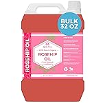Leven Rose Rosehip Seed Oil 32 oz - Pure Cold Pressed Oil for Face, Body, Hair, Skin & Nails - Nighttime Moisturizer