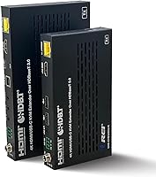 Vista 9 de OREI HDBaseT - Extensor HDMI 4K 60Hz a través de cable LAN Ethernet Cat5e/6, hasta 115 pies, IR, CEC, RS-232, PoC