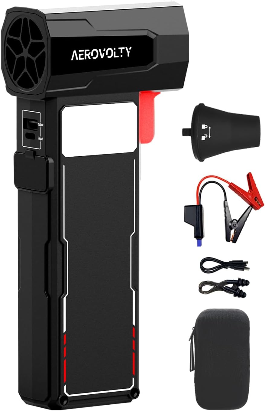 4-in-1 Car Dryer Air Blower with 3LB Thrust, 100K RPM Turbo Jet Blower