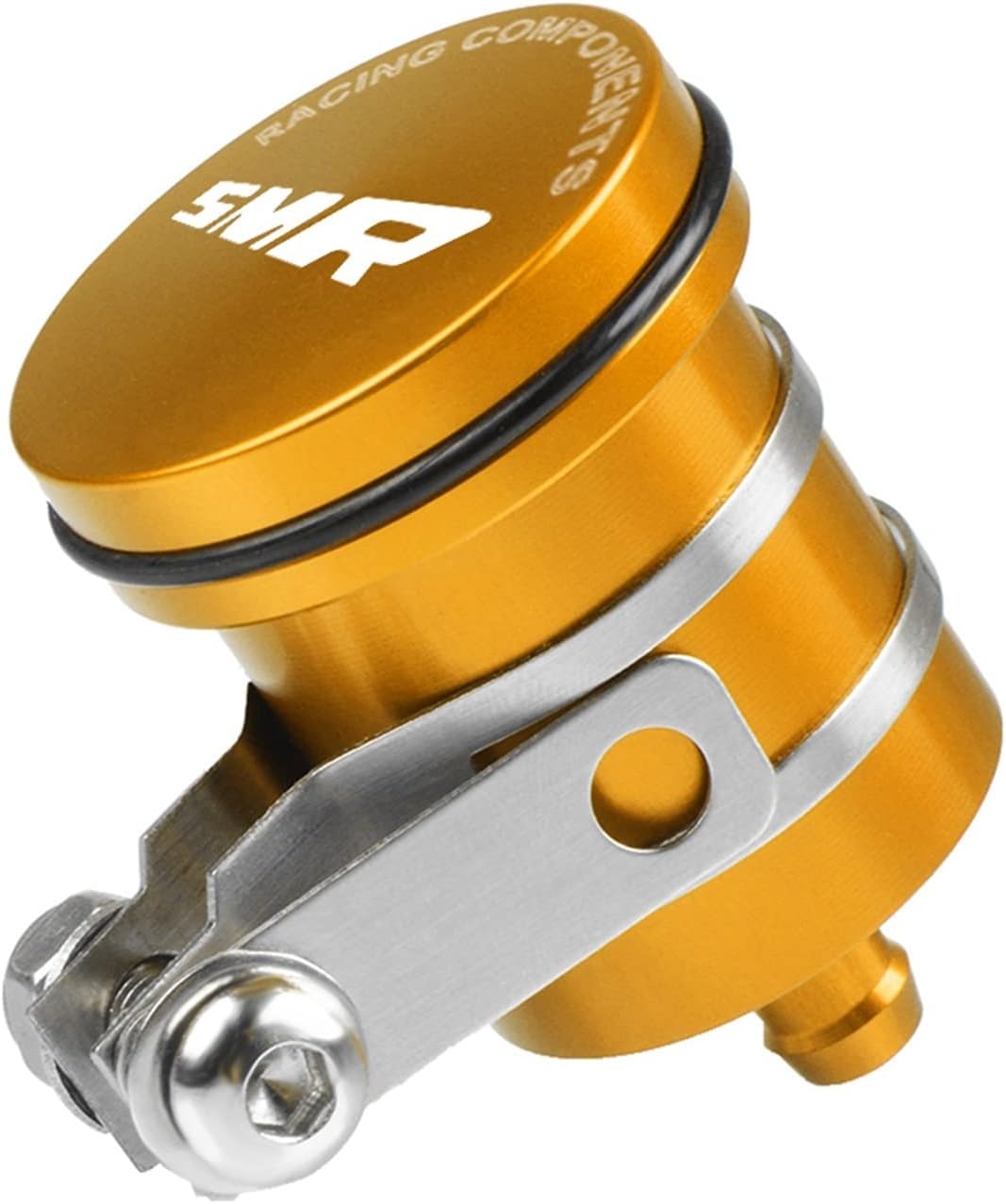 Motorcycle Reservoir Accessories Universal Motorcycle Rear Brake Fluid Reservoir Clutch Tank Oil Fluid Cup Cover for SMR S M R 2008-2016 2015 2014 2013 12 S-M-R(Gold)