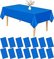 Vista 17 de PLULON 6 Pzas Manteles de Colores Arcoíris de Plástico Desechables Cubierta de Mesa para Mesas Rectangulares 54 x 108 Pulgadas Mantel Impermeable 6