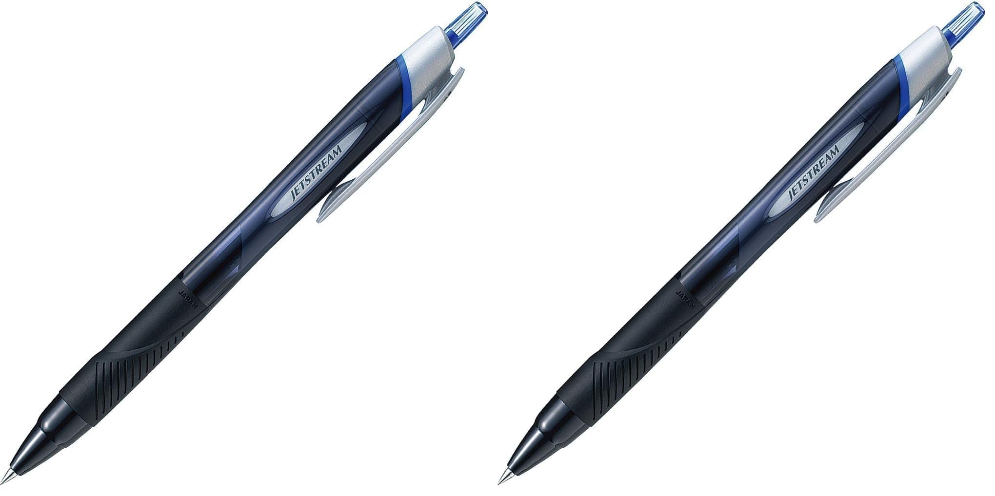 uni Jetstream Standard Ballpoint Pen mm Blue Ink Black Body  (Pack of 2)