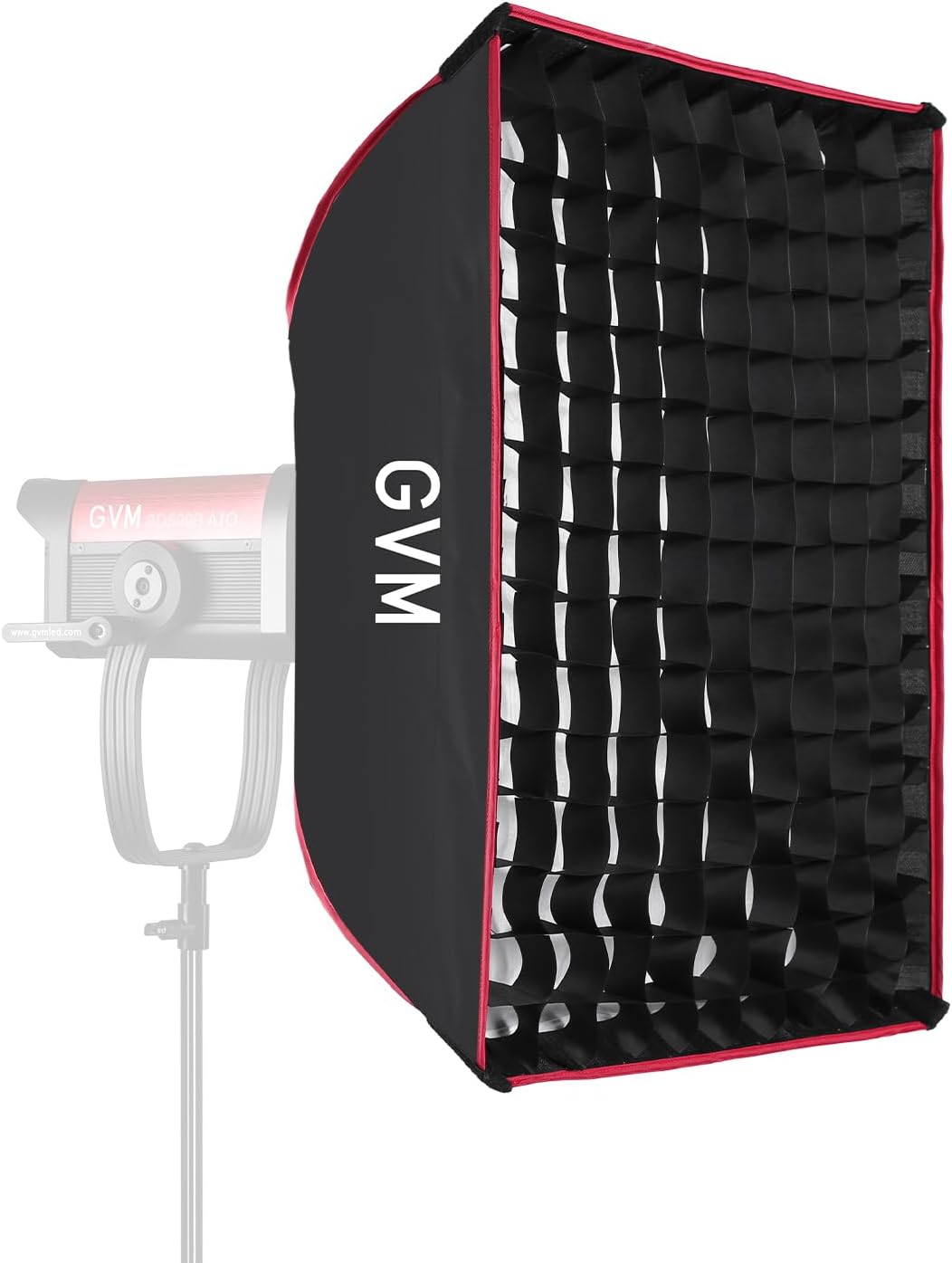 GVM Rectangular Softbox for Bowens Mount, Supports Spotlights Up to 600W, Quick Setup, Folds Down for Storage, Increased Stability, Diffusion Panels & Carry Bag for Studio Photography Lighting