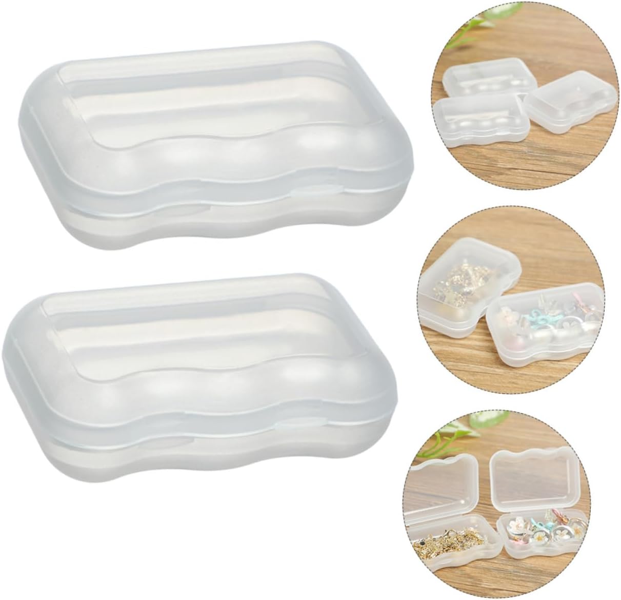 3sets Bracelets Storage Boxes Necklace Packing Cases Jewelry Containers Small Items Organizers Travel Jewelry Box Practical Storage 20pcs*3