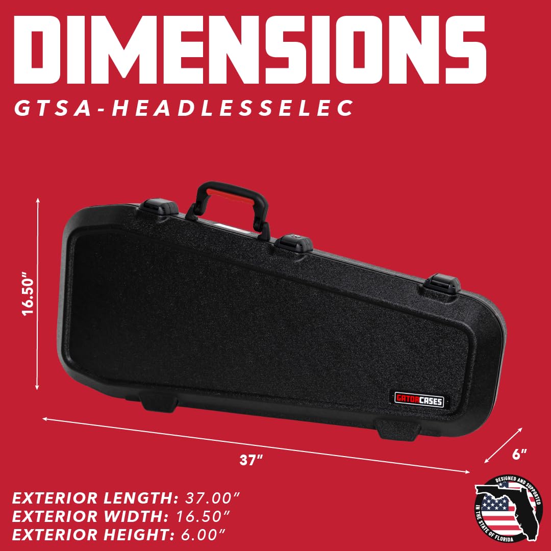 Gator TSA Polyéthylène GTSA pour Guitare électrique Headless (GTSA-HEADLESSELEC)