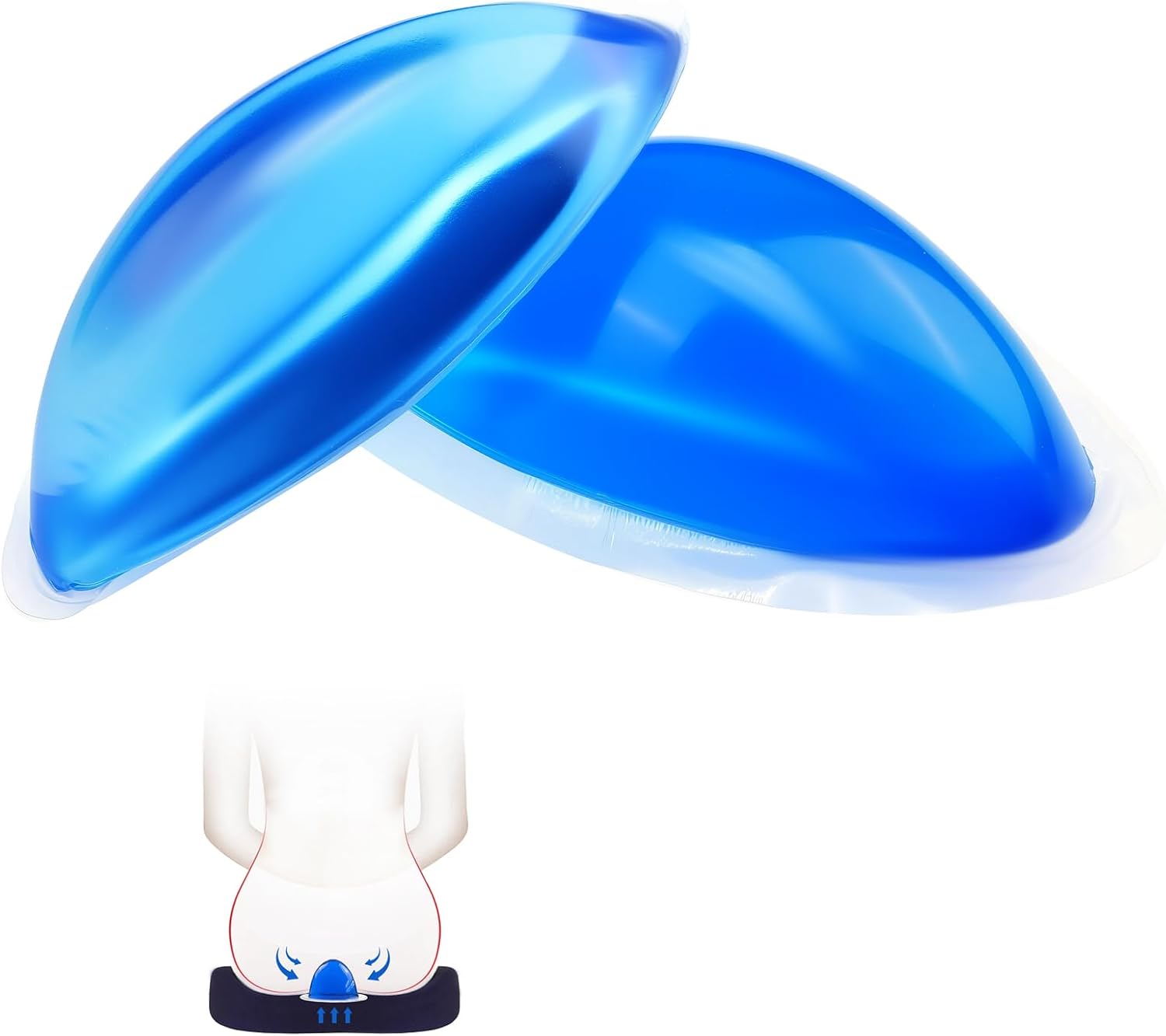 Hemorrhoid Ice Pack 2 Pcs Ultra Soft Reusable Gel Pads Cold Therapy for Hemorrhoids Swelling Perineal Postpartum Surgery