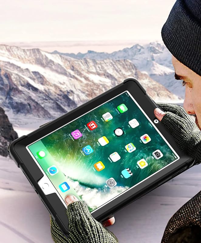 Image of WHITBULL 3 Layer Armor case Cover with Kickstand Compatible with Apple iPad 10.2 (9th Gen (2021) / 8th Gen (2020) / 7th Gen (2019) (Black)