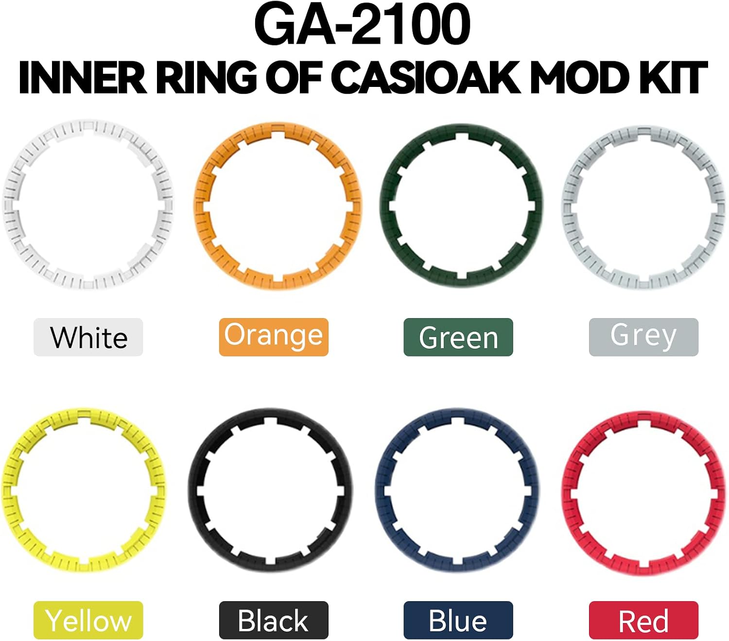 MOD Kit Watch Dial Modified Accessories Inner Ring For Casio For G-Shock Men's GA2100 GA-2110 GA-2100