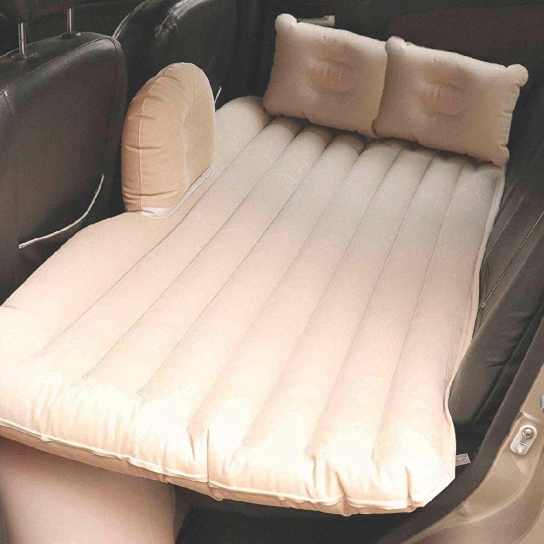 Care Of Inflatable Car Air Mattress & 2 Pillow with Pump Car Sofa Bed